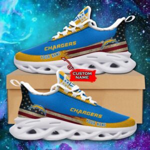 NFL Los Angeles Chargers Max Soul Sneaker Custom Name Pod 42 M1RTT