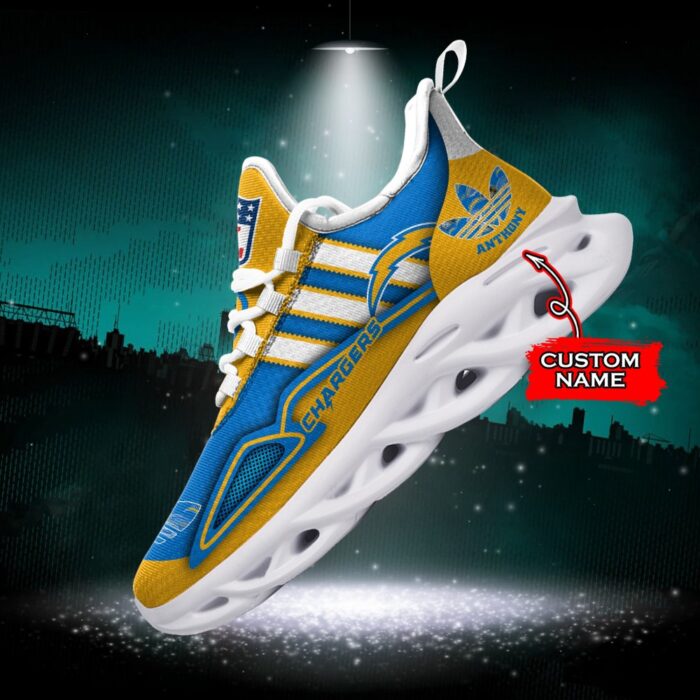 NFL Los Angeles Chargers Max Soul Sneaker Custom Name Ver 4