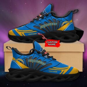 NFL Los Angeles Chargers Max Soul Sneaker Custom Name Ver 8