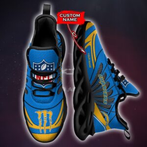 NFL Los Angeles Chargers Max Soul Sneaker Custom Name Ver 8