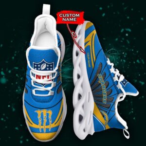 NFL Los Angeles Chargers Max Soul Sneaker Custom Name Ver 8