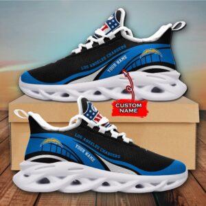 NFL Los Angeles Chargers Max Soul Sneaker Monster Custom Name Style 2