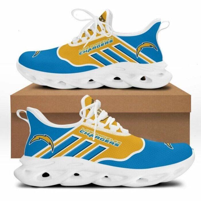 NFL Los Angeles Chargers Powder Blue Gold Max Soul Shoes