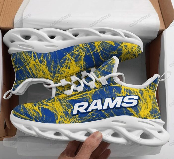 NFL Los Angeles Rams Blue Yellow Version Max Soul Shoes