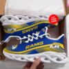 NFL Los Angeles Rams Custom Name Blue Yellow Max Soul Shoes