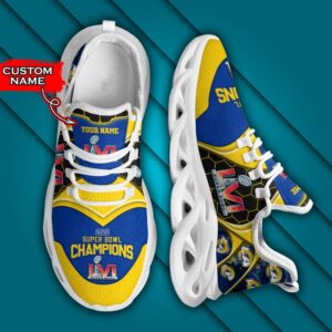 NFL Los Angeles Rams Custom Name Super Bowl Champions Max Soul Shoes