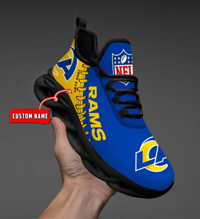 NFL Los Angeles Rams Max Soul Sneaker Custom Name Ver 1