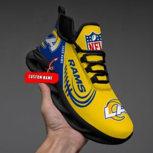 NFL Los Angeles Rams Max Soul Sneaker Custom Name Ver 2