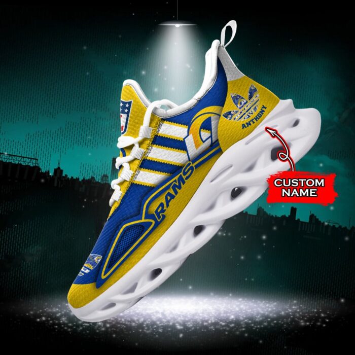 NFL Los Angeles Rams Max Soul Sneaker Custom Name Ver 4