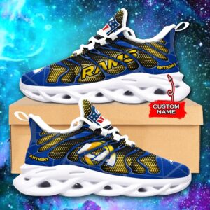 NFL Los Angeles Rams Max Soul Sneaker Custom Name Ver 5