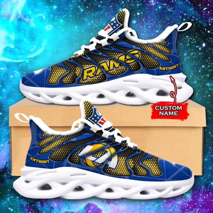 NFL Los Angeles Rams Max Soul Sneaker Custom Name Ver 6