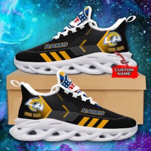 NFL Los Angeles Rams Max Soul Sneaker Monster Custom Name 43M12