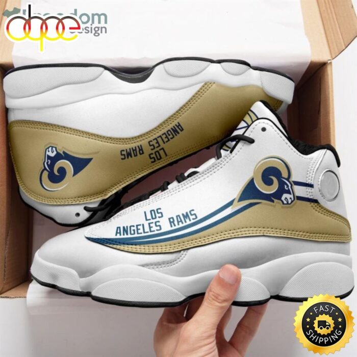 NFL Los Angeles Rams New Trending Version Air Jordan 13 Shoes