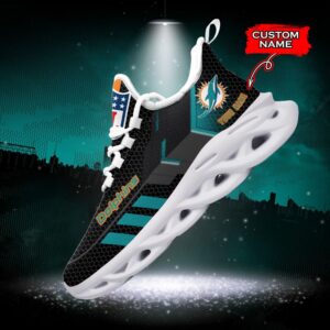 NFL Miami Dolphins Max Soul Sneaker Custom Name 43M1