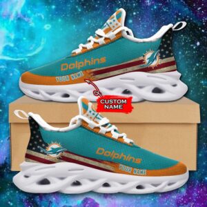 NFL Miami Dolphins Max Soul Sneaker Custom Name Pod 42 M1RTT