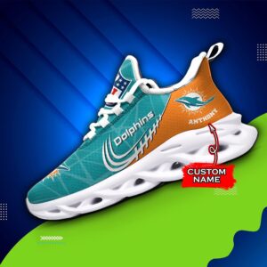 NFL Miami Dolphins Max Soul Sneaker Custom Name Ver 3