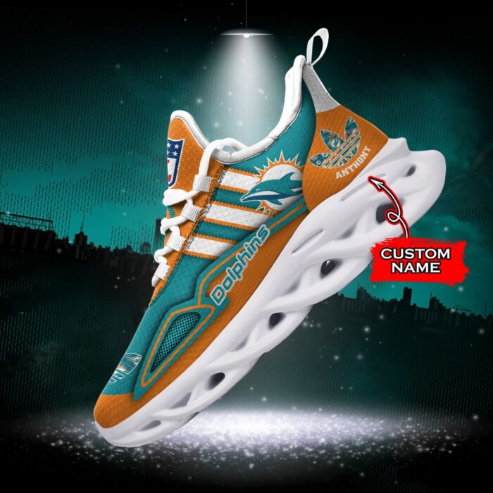 NFL Miami Dolphins Max Soul Sneaker Custom Name Ver 4