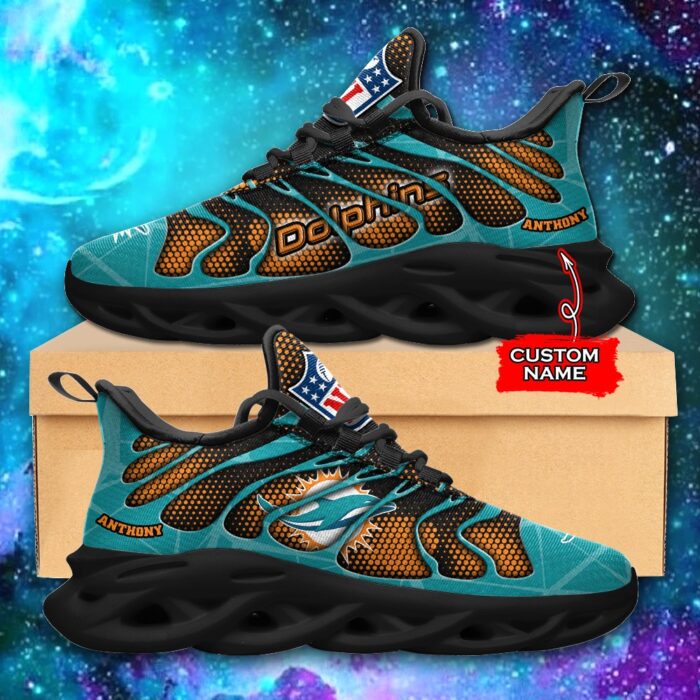 NFL Miami Dolphins Max Soul Sneaker Custom Name Ver 5