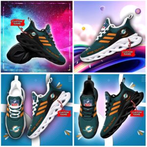 NFL Miami Dolphins Max Soul Sneaker Custom Name Ver 7