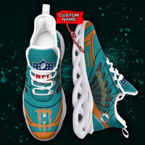 NFL Miami Dolphins Max Soul Sneaker Custom Name Ver 8