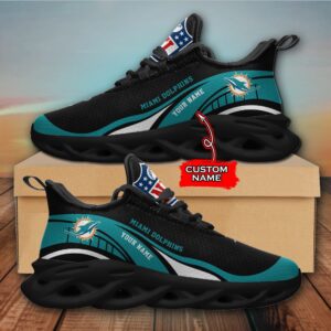 NFL Miami Dolphins Max Soul Sneaker Monster Custom Name Style 2