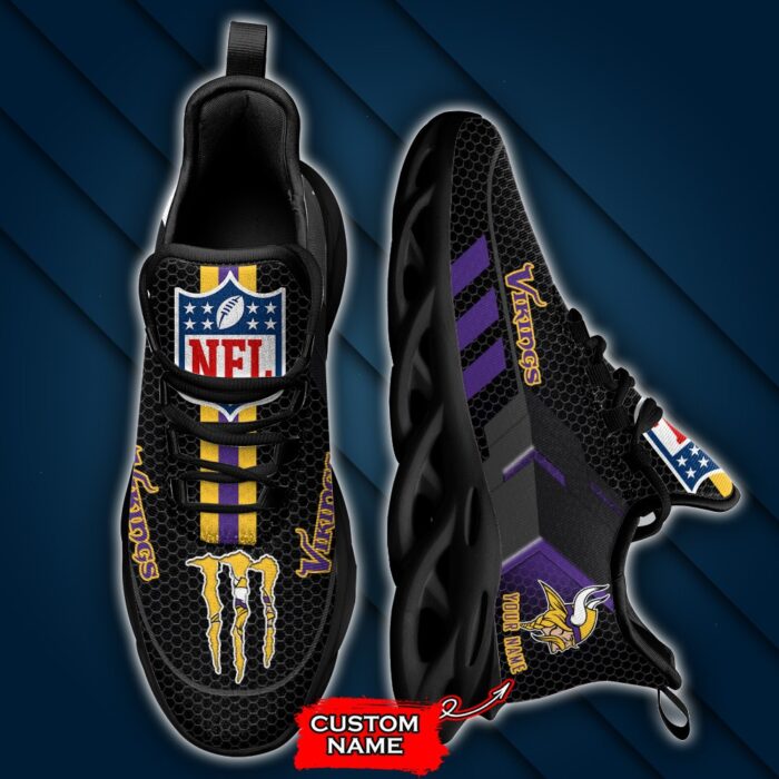 NFL Minnesota Vikings Max Soul Sneaker Custom Name 43M1