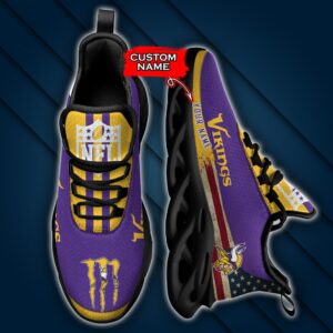 NFL Minnesota Vikings Max Soul Sneaker Custom Name Pod 42 M1RTT