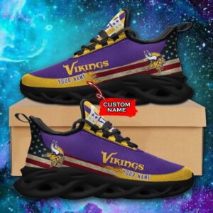 NFL Minnesota Vikings Max Soul Sneaker Custom Name Pod 42 M1RTT