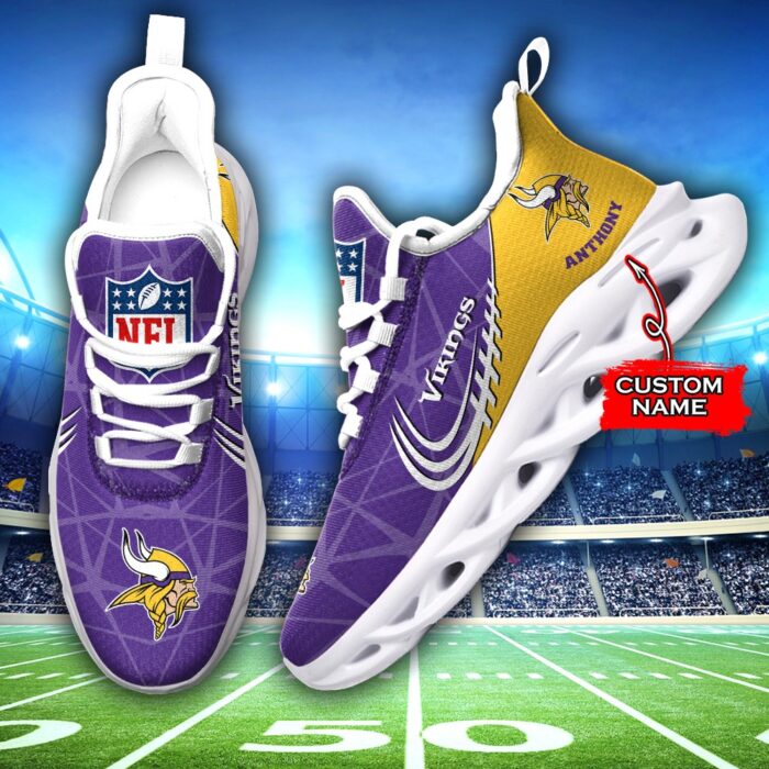 NFL Minnesota Vikings Max Soul Sneaker Custom Name Ver 3