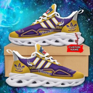 NFL Minnesota Vikings Max Soul Sneaker Custom Name Ver 4