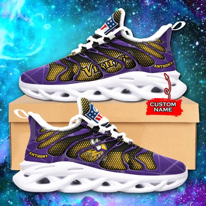 NFL Minnesota Vikings Max Soul Sneaker Custom Name Ver 5