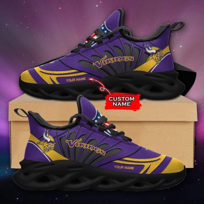 NFL Minnesota Vikings Max Soul Sneaker Custom Name Ver 8