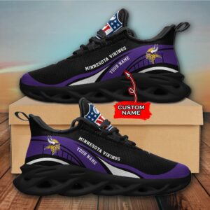 NFL Minnesota Vikings Max Soul Sneaker Monster Custom Name Style 2