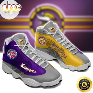 NFL Minnesota Vikings Special Style Air Jordan 13 Shoes