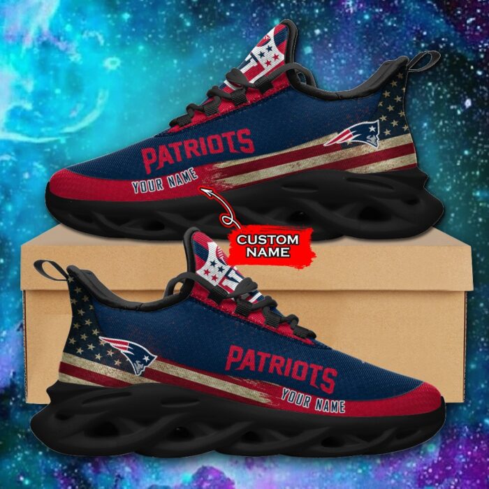 NFL New England Patriots Max Soul Sneaker Custom Name Pod 42 M1RTT