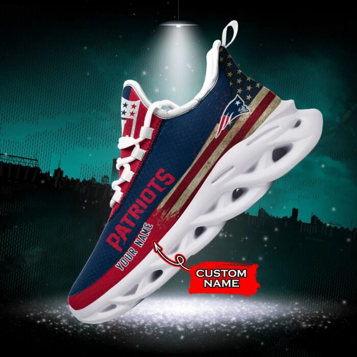 NFL New England Patriots Max Soul Sneaker Custom Name Pod 42 M1RTT