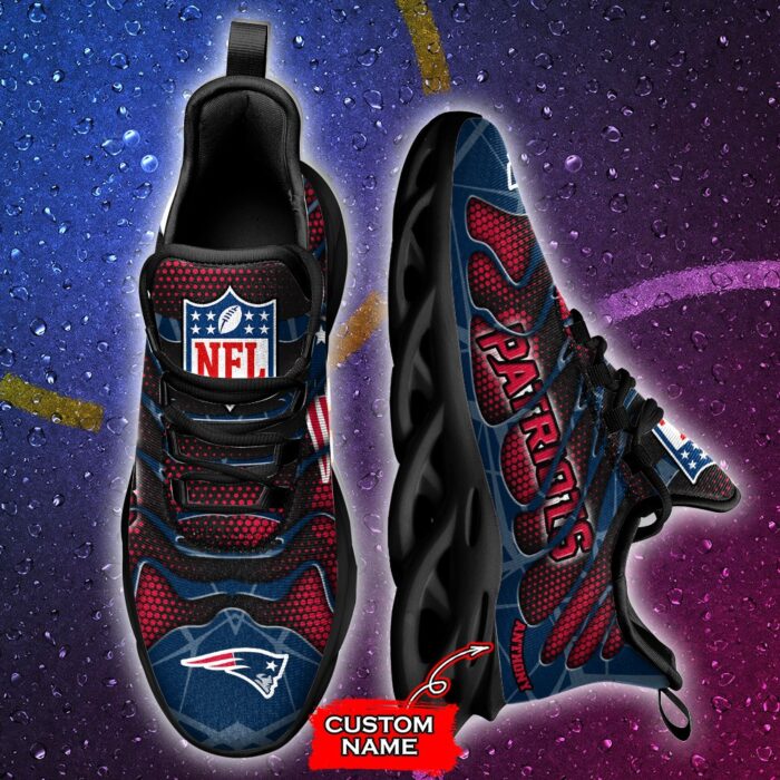 NFL New England Patriots Max Soul Sneaker Custom Name Ver 5