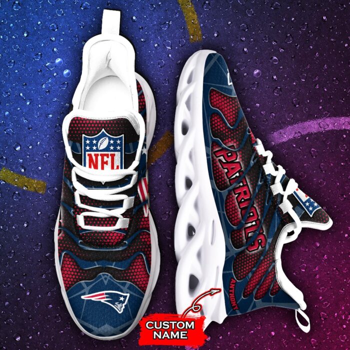 NFL New England Patriots Max Soul Sneaker Custom Name Ver 6