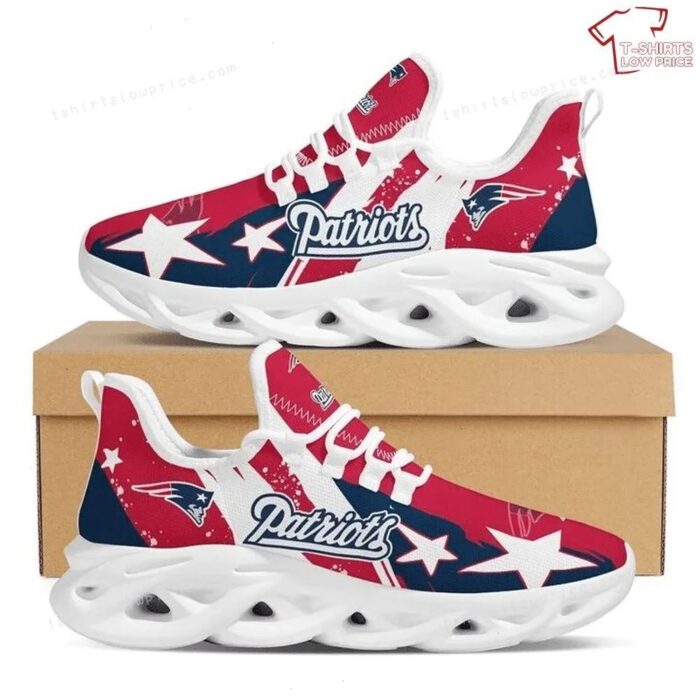 NFL New England Patriots Red Max Soul Sneakers Sport Shoes