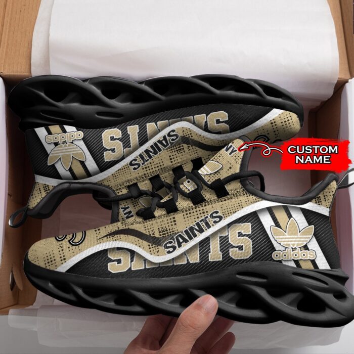 NFL New Orleans Saints Max Soul Sneaker Adidas Custom Name 35M12