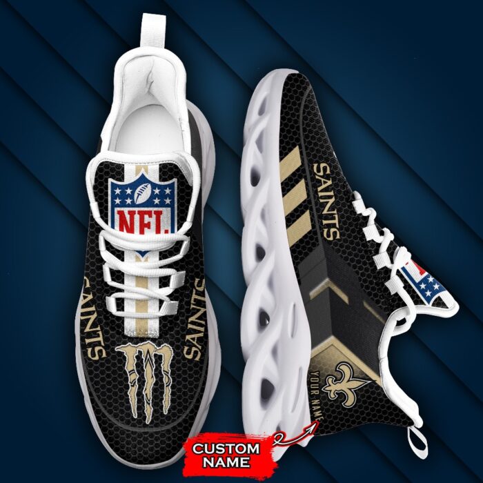 NFL New Orleans Saints Max Soul Sneaker Custom Name 43M1