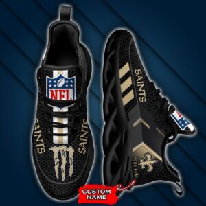 NFL New Orleans Saints Max Soul Sneaker Custom Name 43M1