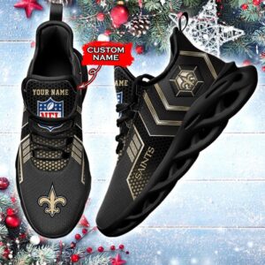 NFL New Orleans Saints Max Soul Sneaker Custom Name 69HTN2384