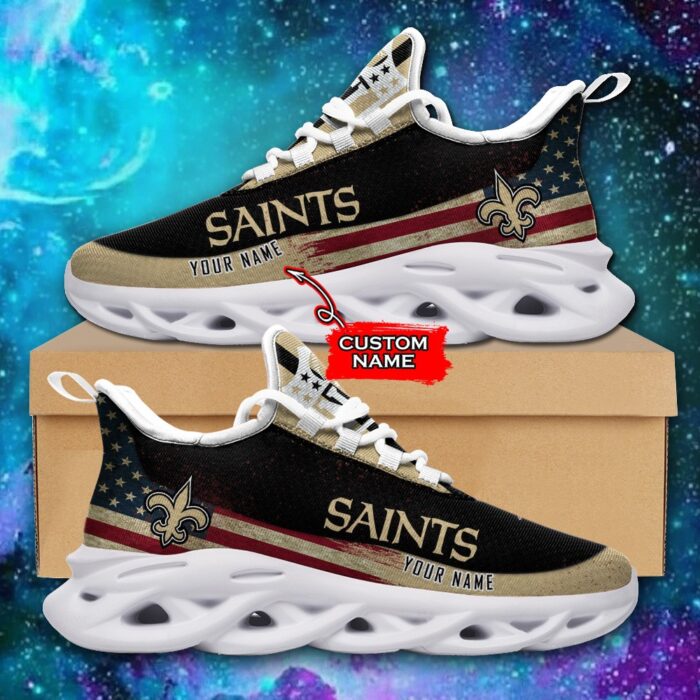 NFL New Orleans Saints Max Soul Sneaker Custom Name Pod 42 M1RTT