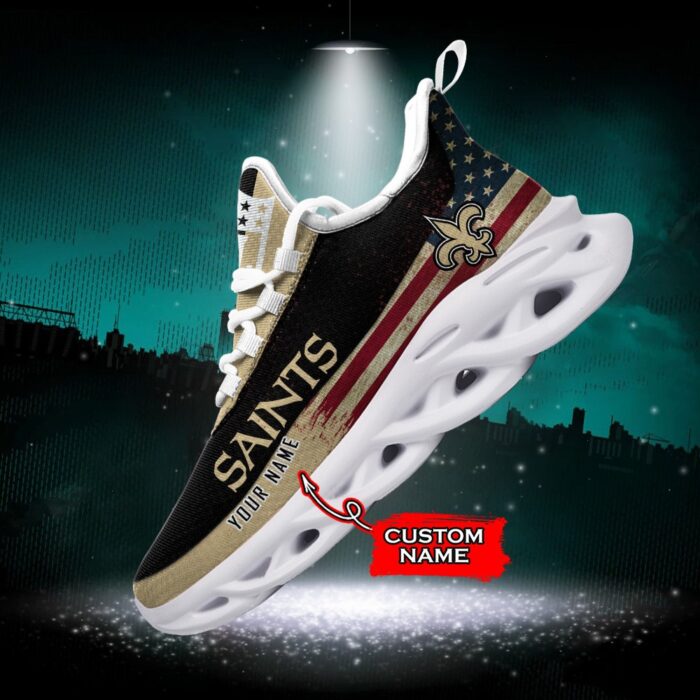 NFL New Orleans Saints Max Soul Sneaker Custom Name Pod 42 M1RTT