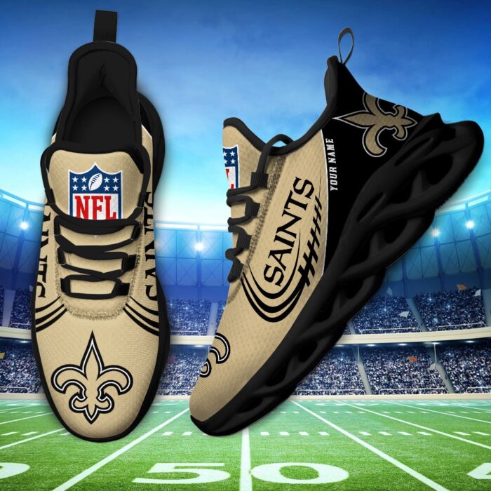 NFL New Orleans Saints Max Soul Sneaker Custom Name Ver 2