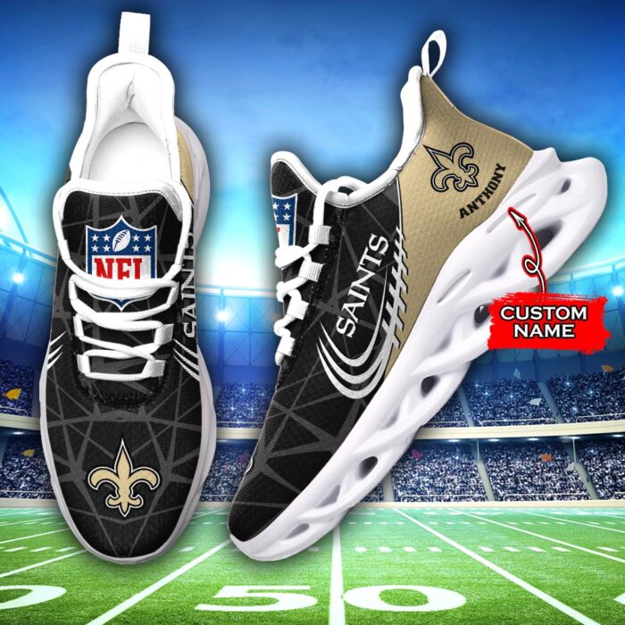 NFL New Orleans Saints Max Soul Sneaker Custom Name Ver 3