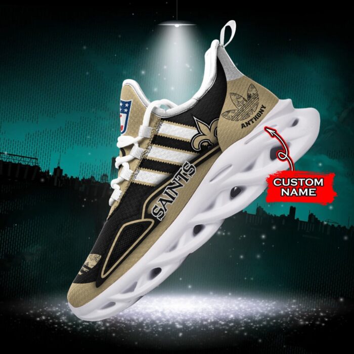 NFL New Orleans Saints Max Soul Sneaker Custom Name Ver 4