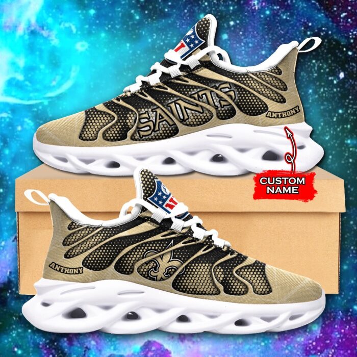 NFL New Orleans Saints Max Soul Sneaker Custom Name Ver 6