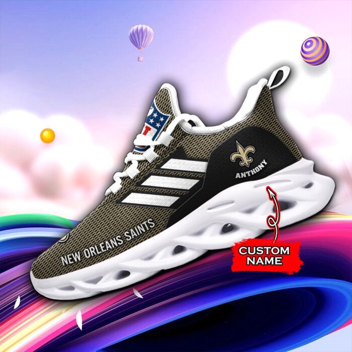 NFL New Orleans Saints Max Soul Sneaker Custom Name Ver 7